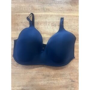 Soma Vanishing 360 Wireless‎ Bra Navy 38 DDD Adjustable Strap Everyday Bra